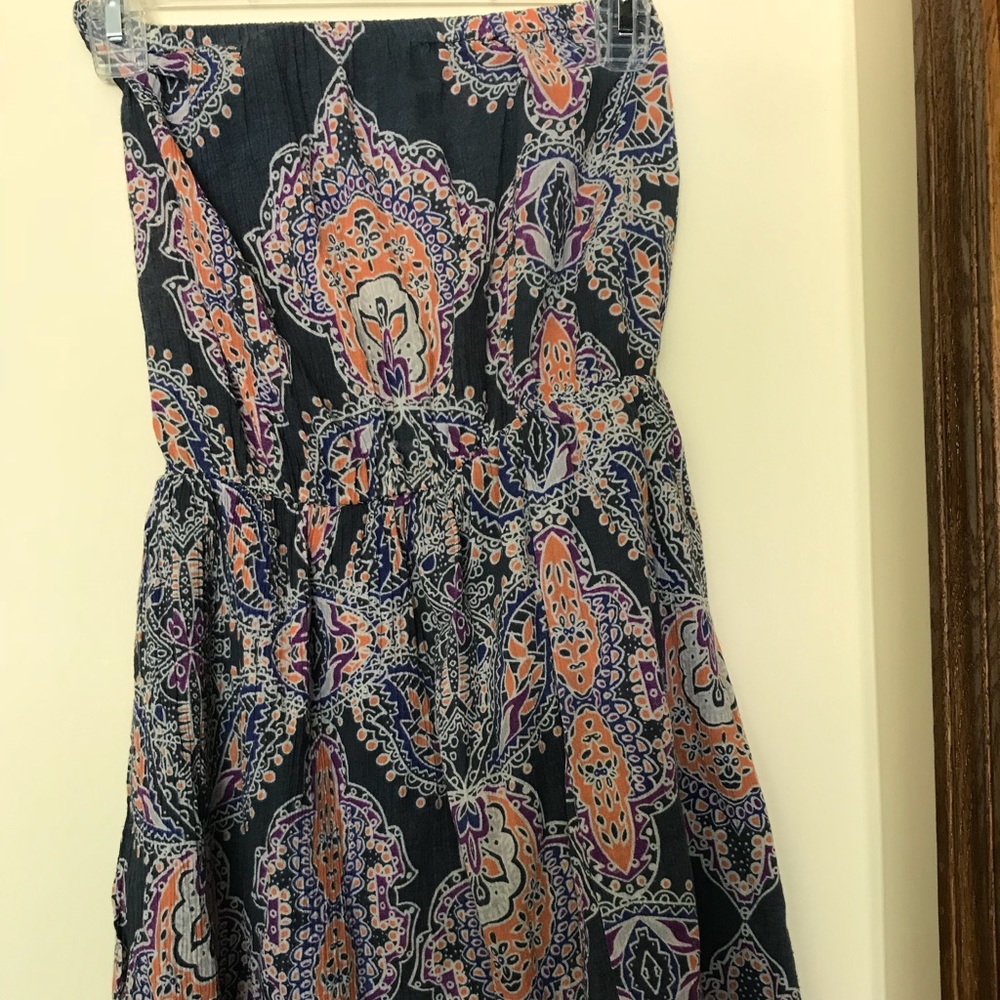 Strapless summer dress